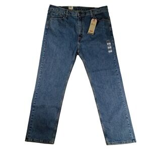 Levi's 505‎ Regular Jeans Mens 42x32 Blue NEW Stretch Straight Leg Denim Pants